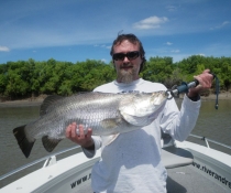 Brent with his 79cm Barra